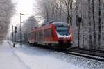 648 353-0/853-9 fhrt am 20.12.10 solo durch den Prisdorfer Wald weiter gen Kiel.