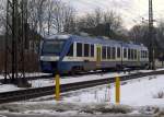 VT 301 der NOB rollte ebenfalls an mir vorbei Richtung Husum....7.1.11
