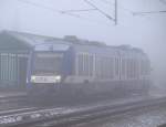 Und in der Gegenrichtung kam der NOB VT 302 aus Husum angefahren. 30.1.11