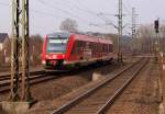 berraschend fuhr Heute 648 338/838 der DB Regio durch Schleswig. 20.3.11