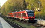 648 347-2/847-1 und 648 344-9/844-8 stehen am 25.4.11 als RB 21704/21754 nach Neustadt (Holst)/Puttgarden im Bhf. Scharbeutz.