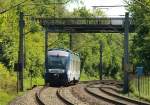 NOB's VT 309 kam gerade aus der Kurve als ich den neuen Standort fotografieren wollte. 8.5.11