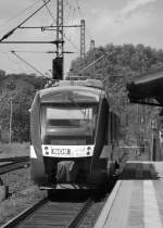 VT 308(648 368/868) verlsst hier gerade Schleswig Richtung Husum. 25.5.11