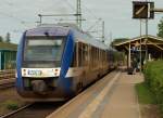 Whrend des Streikes immer in Doppeltraktion, NOB's VT 306 und 309 auf dem Weg nach Husum. 16.9.11