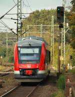 648 463/963 der RBSH hier auf dem Weg nach Husum. Schleswig 24.9.11