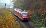 648 453/953 fhrt am 6.11.11 als RB 21917 in den Endbahnhof Kiel Hbf ein.