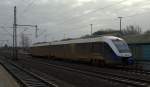 NWB VT 309 knnte gut nochmal eine Wsche vertragen....hier hat er Einfahrt nach Schleswig Hbf. 09.12.11