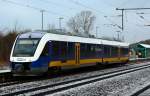 NWB VT 307(lt. NVR Nr. gehrt er noch der NOB) aufgenommen im Schleswiger Bahnhof. 10.12.11