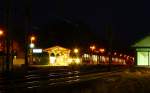 648 344/844 und 452/952 als RB 15922 von Kiel nach Husum hier beim Halt in Schleswig. 15.12.11