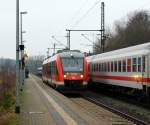 648 342/842 als RB 15917 verlsst hier Schleswig Richtung Kiel. 16.12.11