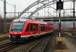 648 001/501 kam vom auftanken zurck und wurde im Kieler Hbf bereit gestellt. 31.12.11