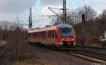648 462/962 fhrt am 19.2.12 als RB nach Kiel Hbf. in den Bhf. Schleswig ein.
