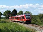 648 453/953 & 648 463/963 dieseln am 28.5.12 als RE nach Lneburg/Lbeck Hbf bei Wahlstorf durch die Landschaft.