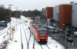 648 348/848 fuhr am 15.12.12 als RB nach Kiel Hbf. durch den Bf. Kiel-Hassee CITTI-Park.