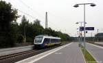 Als NWB nach Lhne (Westf) fuhr 648 190/690 am 30.8.13 in den Bf. Elze (Han) ein.