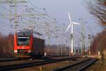 DB RBSH 0648 353/853 als RB nach Husum, Jübek, 02.02.2014