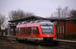 DB RBSH 0648 353/853 als RB aus Bad St.Peter Ording. Husum Bhf 08.02.2014