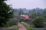 DB Regio 0648 355/855 heute morgen als RB nach Rendsburg aufgenommen bei Lürschau. 25.05.2014