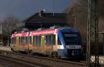 Werbe - Lint 41, 648 369/869 der NOB bei abentlichem Restlicht in Schleswig. 4.3.10