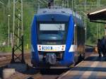 Pnktlich bei der Abfahrt, NOB VT 302(648 362/862)fhrt hier gerade aus Schleswig ab. 21.5.10