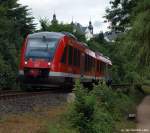 648 339/839 fhrt am 24.7.10 als RB nach Kiel Hbf. kurz hinter Pln durch die Landschaft.