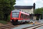 Am 24.7.10 verlsst 648 346/846 als RB nach Kiel Hbf. den Plner Bahnhof.