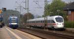 VT 304 der NOB und DSB/DB CE TD 605 004  stehen beide abfahrbereit in Schleswig. 8.10.10