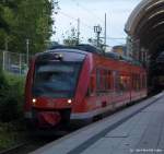 648 001/501 fhrt am Abend des 18.7.10 als RB nach Flensburg aus dem Kieler Hbf. ab.