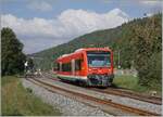 Der DB VT 650 016 verlässt den Bahnhof von Nagold in Richtung Nagold Stadt.