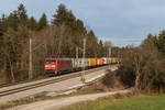 152 151-7 mit einem Containerzug aus Freilassing kommend am 30.