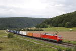 152 036-0 mit einem Containerzug am 18.