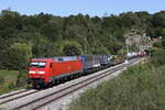 152 153 nach dem  Esslingerbergtunnel  bei Sollnhofen am 9.