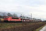 155 126-6 mit einem Autozug am 21.