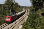 185 402  Green Cargo  mit der bergabe auf dem Weg nach Rosenheim.