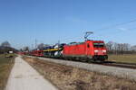 185 378 mit ein Autozug auf dem Weg nach Salzburg am 3.