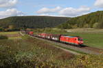 185 145 mit einem gemischten Gterzug am 11.