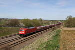 185 360 mit einem Autoleerzug aus Ingolstadt kommend am 6.