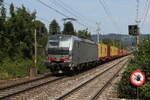 193 126 mit einem Containerzug aus Salzburg kommend am 12. August 2024 in  Salzburg-Sd .