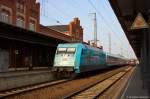 101 102-2  Hier ist der Spass am Zug - 110 Jahre Vedes  mit dem EC 248  Wawel  von Wroclaw Glowny nach Hamburg-Altona in Stendal. 04.09.2014