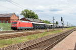 101 040-4 mit dem Orient-Express (NF 13452) von Berlin Ostbahnhof nach Calais Ville in Großwudicke.