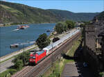 Bevor das Zugpaar IC2012/2013 mit 101ern im Juli eingestellt wird, wollte ich dieses Zugpaar nochmal von der Oberweseler Stadtmauer fotografieren. Am 13.06.26 hatte ich Zeit und so wurde IC2012 von Oberstdorf nach Dortmund in Oberwesel fotografiert.
