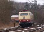 103 235-8 zog am 20.2.2011 den IC 2417 Hanseat von Flensburg nach Kln.