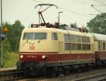 Mal sehen ob die 103 184-8 und noch lnger erhalten bleibt(Verl.FF1R 28.06.12)oder sie dem Bender zugefhrt wird.....wir hoffen das Beste !! SL 24.7.11