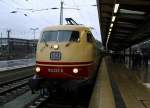 Hier nochmal eine Nahaufnahme der 103 222-6. Bremen 03.12.11
