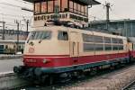 103 110-3, Mnchen Hbf, 1988-1996(digitales Bild vom Negativ).