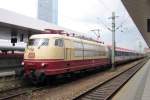 Am 5 Juni 2014 lauft 103 133 mit BBEC nach Klagenfurt in Mannheim Hbf ein. 