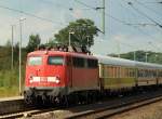 Die Stuttgarter 110 483-5 war heute berraschend die Zuglok des IC 2417. SL 28.8.11