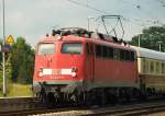 110 483-5, REV/Verl-TS-17.05.12 der DB Regio Baden-Wrttemberg/Stuttgart sitzend aufgenommen als Portrait. SL 28.8.11