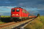 110 243 hatte am 20.06.2009 die Aufgabe einen Sonderzug mit Kreuzfahrern nach Berlin zu befrdern.Auf der Rckfahrt nach Warnemnde konnte die Fuhre in Dalwitzhof kurz vor Rostock geknipst werden.