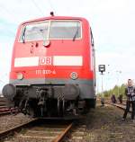 111 001-4, Indienststellung 17.05.1975, 3700kW,160km/h, Koblenz-Ltzel 29.09.12